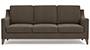 Abbey Sofa (Fabric Sofa Material, Regular Sofa Size, Soft Cushion Type, Regular Sofa Type, Individual 3 Seater Sofa Component, Pine Brown) by Urban Ladder