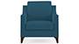 Abbey Sofa (Fabric Sofa Material, Regular Sofa Size, Soft Cushion Type, Regular Sofa Type, Individual 1 Seater Sofa Component, Colonial Blue) by Urban Ladder