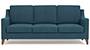 Abbey Sofa (Fabric Sofa Material, Regular Sofa Size, Soft Cushion Type, Regular Sofa Type, Individual 3 Seater Sofa Component, Colonial Blue) by Urban Ladder