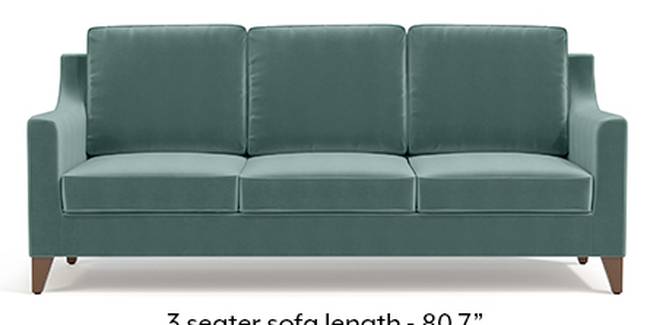 Abbey Sofa (Fabric Sofa Material, Regular Sofa Size, Soft Cushion Type, Regular Sofa Type, Master Sofa Component, Dusty Turquoise Velvet)