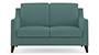 Abbey Sofa (Fabric Sofa Material, Regular Sofa Size, Soft Cushion Type, Regular Sofa Type, Individual 2 Seater Sofa Component, Dusty Turquoise Velvet) by Urban Ladder