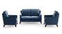Abbey Sofa (Fabric Sofa Material, Regular Sofa Size, Soft Cushion Type, Regular Sofa Type, Master Sofa Component, Sea Port Blue Velvet) by Urban Ladder