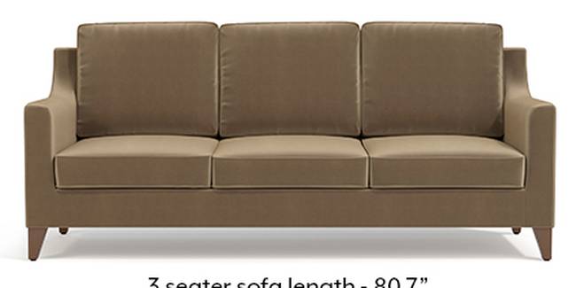 Abbey Sofa (Fabric Sofa Material, Regular Sofa Size, Soft Cushion Type, Regular Sofa Type, Master Sofa Component, Fawn Velvet)