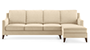 Abbey Sofa (Fabric Sofa Material, Regular Sofa Size, Soft Cushion Type, Sectional Sofa Type, Sectional Master Sofa Component, Birch Beige) by Urban Ladder