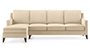 Abbey Sofa (Fabric Sofa Material, Regular Sofa Size, Soft Cushion Type, Sectional Sofa Type, Sectional Master Sofa Component, Birch Beige) by Urban Ladder