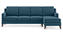 Abbey Sofa (Fabric Sofa Material, Regular Sofa Size, Soft Cushion Type, Sectional Sofa Type, Sectional Master Sofa Component, Colonial Blue) by Urban Ladder