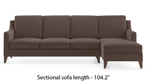 Abbey Sectional Sofa (Daschund Brown)