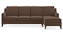 Abbey Sofa (Fabric Sofa Material, Regular Sofa Size, Soft Cushion Type, Sectional Sofa Type, Sectional Master Sofa Component, Daschund Brown) by Urban Ladder