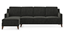 Abbey Sofa (Fabric Sofa Material, Regular Sofa Size, Soft Cushion Type, Sectional Sofa Type, Sectional Master Sofa Component, Graphite Grey) by Urban Ladder