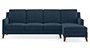 Abbey Sofa (Indigo Blue, Fabric Sofa Material, Regular Sofa Size, Soft Cushion Type, Sectional Sofa Type, Sectional Master Sofa Component) by Urban Ladder