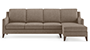 Abbey Sofa (Mist, Fabric Sofa Material, Regular Sofa Size, Soft Cushion Type, Sectional Sofa Type, Sectional Master Sofa Component) by Urban Ladder