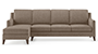 Abbey Sofa (Mist, Fabric Sofa Material, Regular Sofa Size, Soft Cushion Type, Sectional Sofa Type, Sectional Master Sofa Component) by Urban Ladder