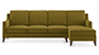 Abbey Sofa (Olive, Fabric Sofa Material, Regular Sofa Size, Soft Cushion Type, Sectional Sofa Type, Sectional Master Sofa Component) by Urban Ladder