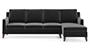 Abbey Sofa (Fabric Sofa Material, Regular Sofa Size, Soft Cushion Type, Sectional Sofa Type, Sectional Master Sofa Component, Pebble Grey) by Urban Ladder