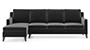 Abbey Sofa (Fabric Sofa Material, Regular Sofa Size, Soft Cushion Type, Sectional Sofa Type, Sectional Master Sofa Component, Pebble Grey) by Urban Ladder