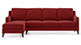 Abbey Sofa (Fabric Sofa Material, Regular Sofa Size, Soft Cushion Type, Sectional Sofa Type, Sectional Master Sofa Component, Salsa Red) by Urban Ladder
