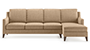 Abbey Sofa (Fabric Sofa Material, Regular Sofa Size, Soft Cushion Type, Sectional Sofa Type, Sectional Master Sofa Component, Sandshell Beige) by Urban Ladder