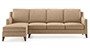 Abbey Sofa (Fabric Sofa Material, Regular Sofa Size, Soft Cushion Type, Sectional Sofa Type, Sectional Master Sofa Component, Sandshell Beige) by Urban Ladder