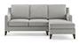 Abbey Sofa (Fabric Sofa Material, Regular Sofa Size, Soft Cushion Type, Sectional Sofa Type, Sectional Master Sofa Component, Vapour Grey) by Urban Ladder