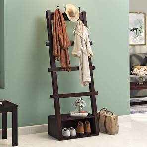 Entryway Coat Racks Design Alfred Shoe Rack in Mahogany Finish