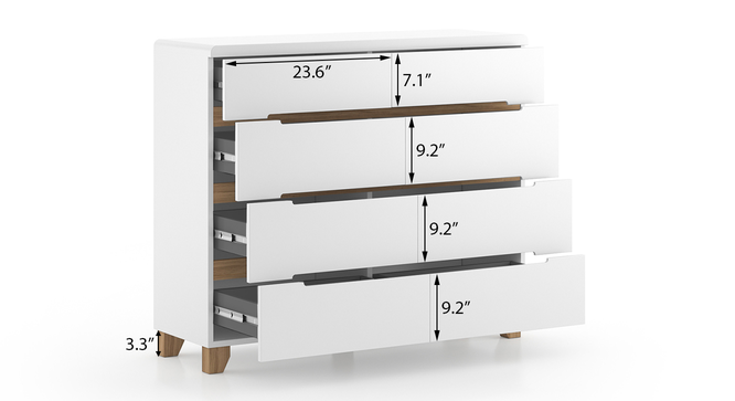Oslo High Gloss Chest Of Eight Drawers Urban Ladder