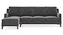 Abbey Sofa (Smoke, Fabric Sofa Material, Regular Sofa Size, Soft Cushion Type, Sectional Sofa Type, Sectional Master Sofa Component) by Urban Ladder