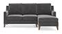Abbey Sofa (Smoke, Fabric Sofa Material, Regular Sofa Size, Soft Cushion Type, Sectional Sofa Type, Sectional Master Sofa Component) by Urban Ladder