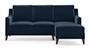Abbey Sofa (Fabric Sofa Material, Regular Sofa Size, Soft Cushion Type, Sectional Sofa Type, Sectional Master Sofa Component, Sea Port Blue Velvet) by Urban Ladder