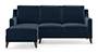 Abbey Sofa (Fabric Sofa Material, Regular Sofa Size, Soft Cushion Type, Sectional Sofa Type, Sectional Master Sofa Component, Sea Port Blue Velvet) by Urban Ladder