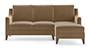Abbey Sofa (Fabric Sofa Material, Regular Sofa Size, Soft Cushion Type, Sectional Sofa Type, Sectional Master Sofa Component, Tuscan Tan Velvet) by Urban Ladder
