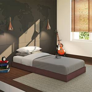 Single Bed Design Watson Trundle Bed (Dark Walnut Finish)