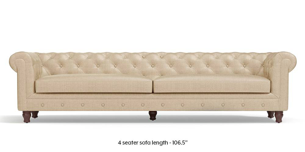 Winchester Fabric Sofa (Pearl White) (Pearl, Fabric Sofa Material, Regular Sofa Size, Regular Sofa Type) by Urban Ladder