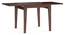 Murphy 4-to-6 Extendable - Thomson 4 Seater Dining Table Set (Beige, Dark Walnut Finish) by Urban Ladder