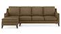 Abbey Sofa (Dune, Fabric Sofa Material, Regular Sofa Size, Soft Cushion Type, Sectional Sofa Type, Sectional Master Sofa Component) by Urban Ladder
