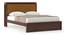 Miyako Bed (Solid Wood) (Queen Bed Size, Dark Walnut Finish) by Urban Ladder