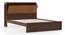 Miyako Bed (Solid Wood) (Queen Bed Size, Dark Walnut Finish) by Urban Ladder