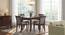 Murphy 4-to-6 Extendable - Dalla 4 Seater Dining Table Set (Grey, Dark Walnut Finish) by Urban Ladder