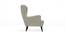 Genoa Wing Chair (Monochrome Paisley) by Urban Ladder - Design 1 Side View - 282954