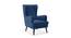 Genoa Wing Chair (Cobalt) by Urban Ladder - Cross View Design 1 - 283014