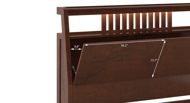 Amelia Smart Bed With Headboard Storage Solid Wood Urban Ladder