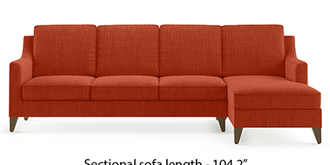 Abbey Sofa (Lava, Fabric Sofa Material, Regular Sofa Size, Soft Cushion Type, Sectional Sofa Type, Sectional Master Sofa Component)