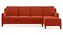Abbey Sofa (Lava, Fabric Sofa Material, Regular Sofa Size, Soft Cushion Type, Sectional Sofa Type, Sectional Master Sofa Component) by Urban Ladder