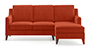 Abbey Sofa (Lava, Fabric Sofa Material, Regular Sofa Size, Soft Cushion Type, Sectional Sofa Type, Sectional Master Sofa Component) by Urban Ladder