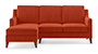 Abbey Sofa (Lava, Fabric Sofa Material, Regular Sofa Size, Soft Cushion Type, Sectional Sofa Type, Sectional Master Sofa Component) by Urban Ladder