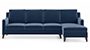 Abbey Sofa (Fabric Sofa Material, Regular Sofa Size, Soft Cushion Type, Sectional Sofa Type, Sectional Master Sofa Component, Lapis Blue) by Urban Ladder