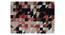 Mandel Hand Tufted Carpet (48" x 72" Carpet Size, Red & Black) by Urban Ladder