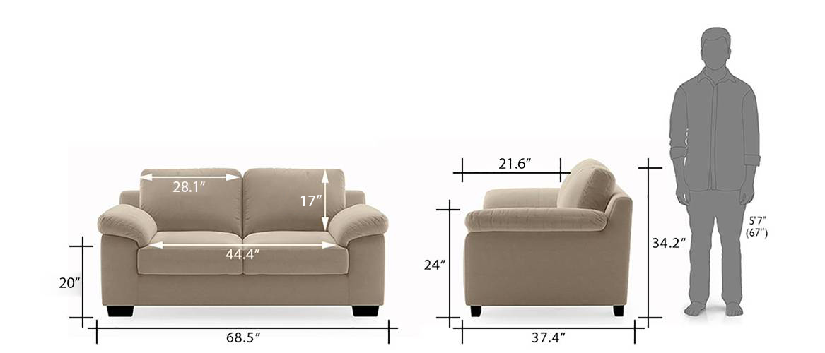 Esquel Leatherette Sofa Tan Brown Urban Ladder Esquel Leatherette Sofa Tan Brown