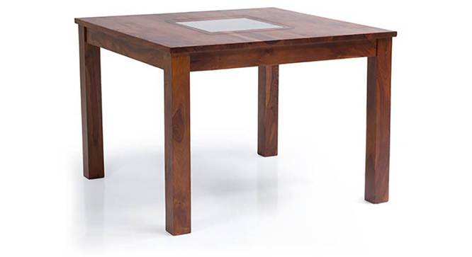 Brighton Square 4 Seater Dining Table (Teak Finish) by Urban Ladder