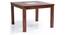 Brighton Square 4 Seater Dining Table (Teak Finish) by Urban Ladder
