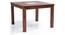 Brighton Square 4 Seater Dining Table (Teak Finish) by Urban Ladder